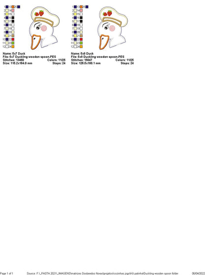 Duckling - ITH Project - Machine Embroidery Design