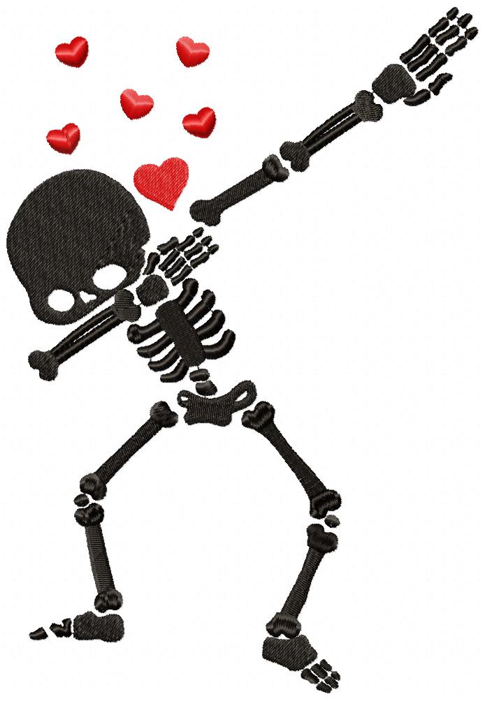 Skull Dancing - Fill Stitch