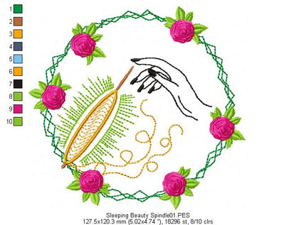 Fairy Tales Princes for Wood Hoop - Set of 7 Designs - 3 Sizes - Machine Embroidery Design