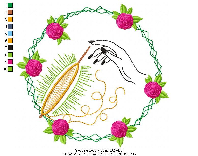 Fairy Tales Princes for Wood Hoop - Set of 7 Designs - 3 Sizes - Machine Embroidery Design