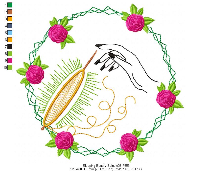 Fairy Tales Princes for Wood Hoop - Set of 7 Designs - 3 Sizes - Machine Embroidery Design