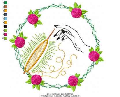 Fairy Tales Princes for Wood Hoop - Set of 7 Designs - 3 Sizes - Machine Embroidery Design