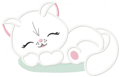 Sleepy Cat - Applique