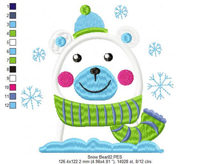 Christmas Bear  - Applique