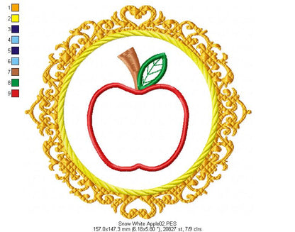 Fairy Tales Princes for Wood Hoop - Set of 7 Designs - 3 Sizes - Machine Embroidery Design