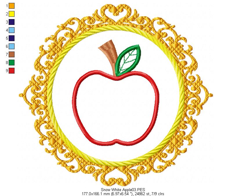 Fairy Tales Princes for Wood Hoop - Set of 7 Designs - 3 Sizes - Machine Embroidery Design