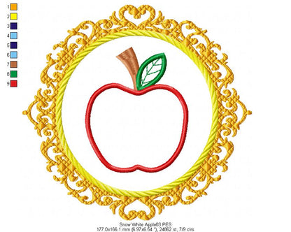 Fairy Tales Princes for Wood Hoop - Set of 7 Designs - 3 Sizes - Machine Embroidery Design