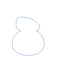 Snowman Merry Christmas - Applique Embroidery