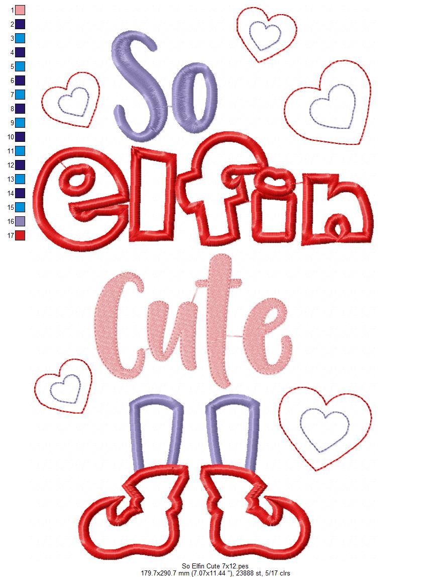 So Elfin Cute - Applique
