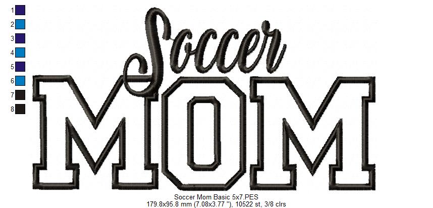 Basic Soccer Mom - Applique