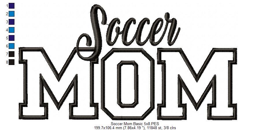 Basic Soccer Mom - Applique