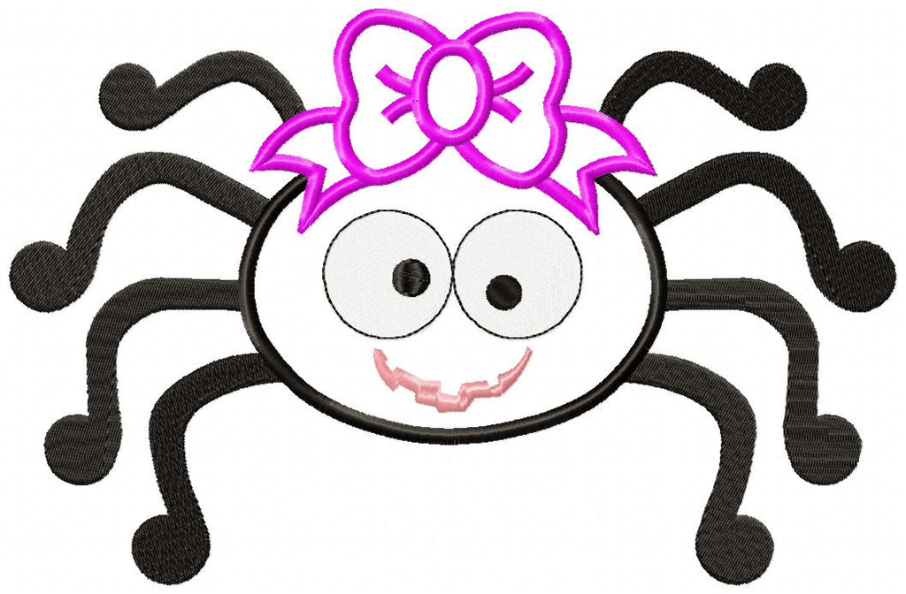 Spider with Bow - Applique