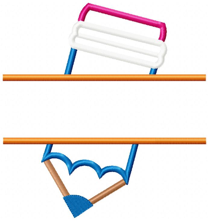 Split Pencil - Applique