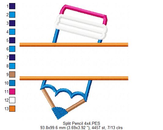 Split Pencil - Applique