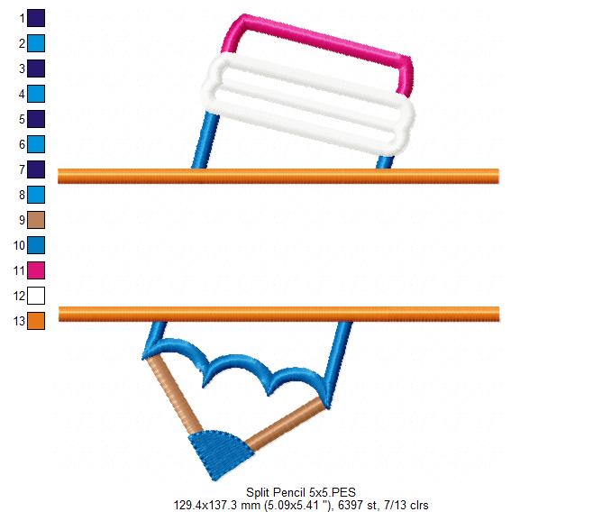 Split Pencil - Applique
