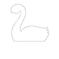 Split Princess Swan - Applique