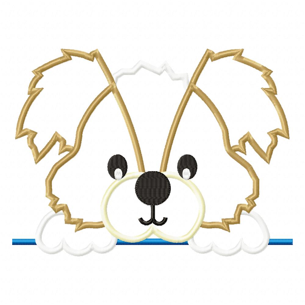 Split Puppy Dog Boy - Appliqué - Machine Embroidery Design