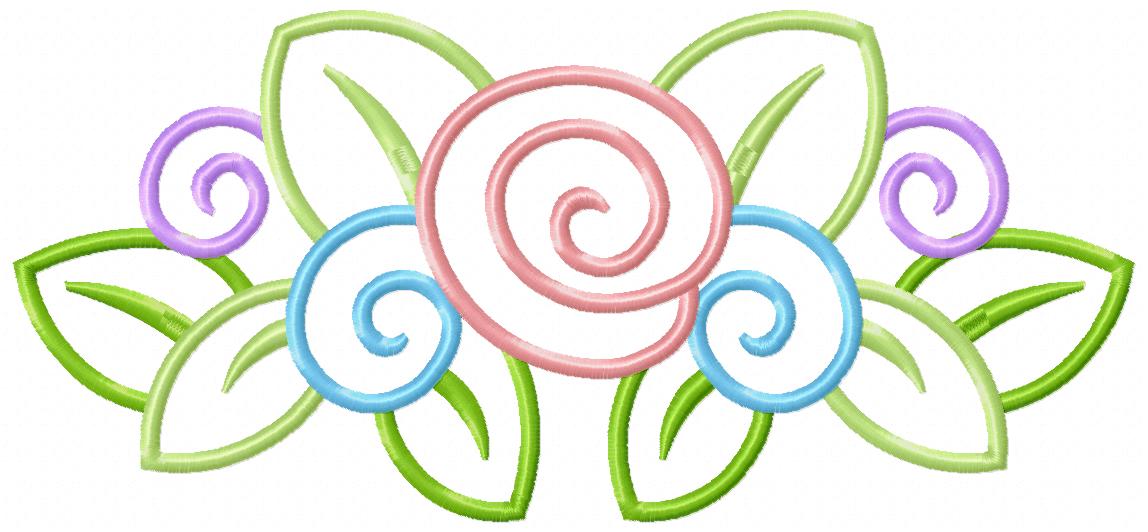 Spring Flowers - Applique