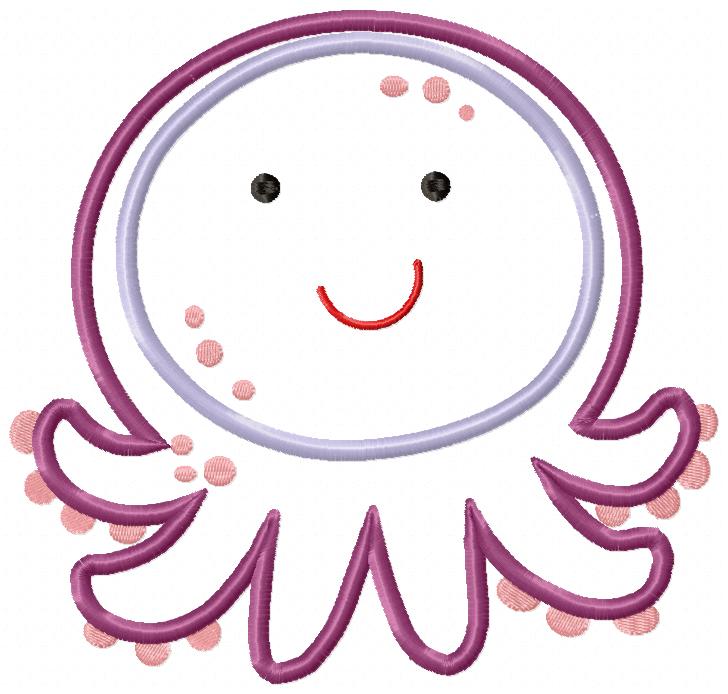 Under the Sea Animals - Set of 6 designs - Applique