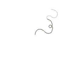 Cloud, Hearts and Stars Line Girl - Fill Stitch