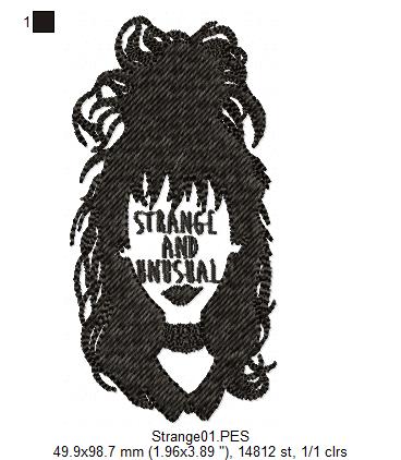 Strange and Unusual - Fill Stitch