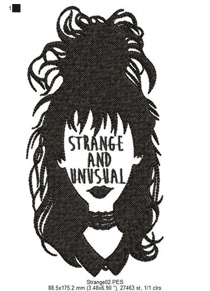 Strange and Unusual - Fill Stitch