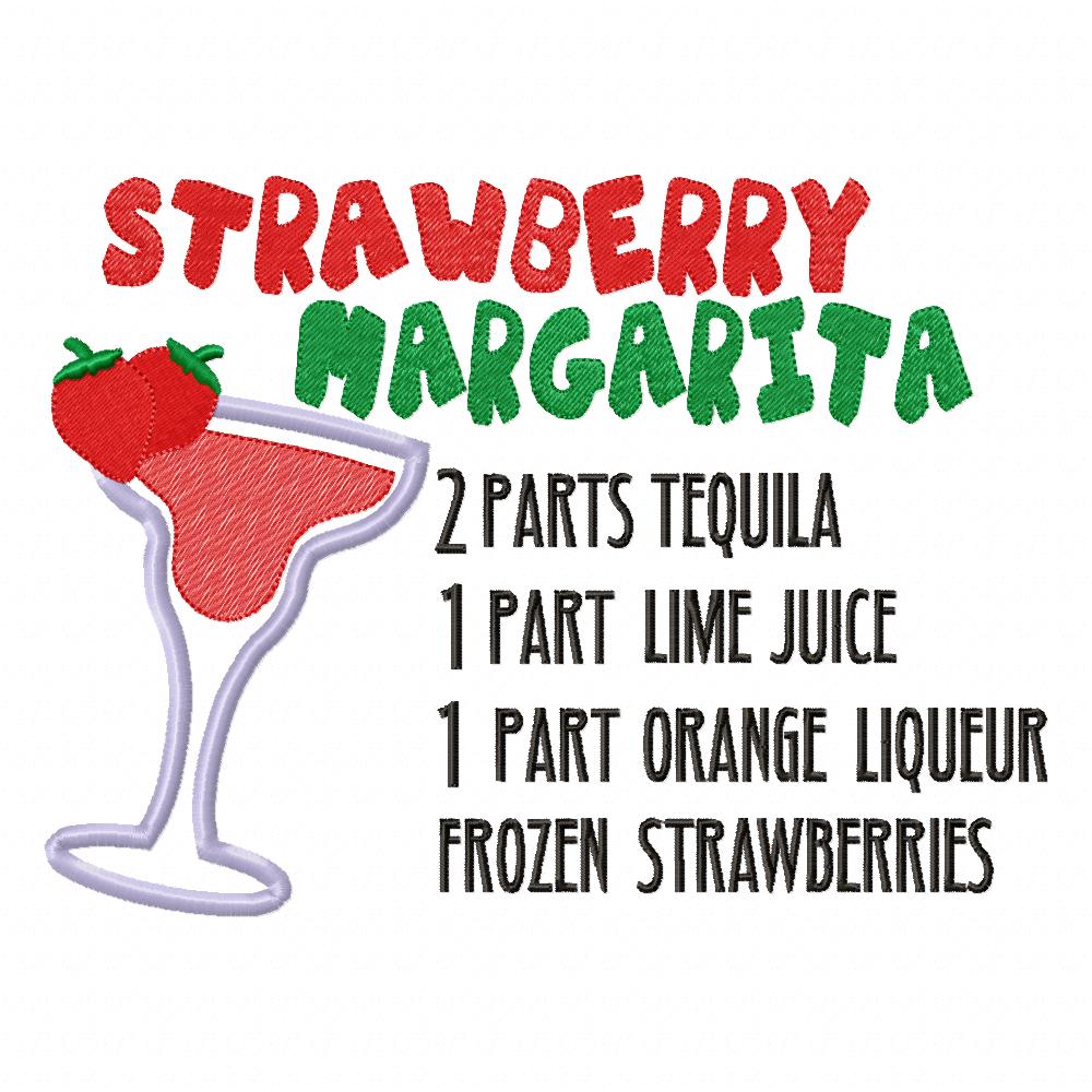 Strawberry Margarita Recipe - Applique