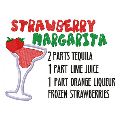 Strawberry Margarita Recipe - Applique