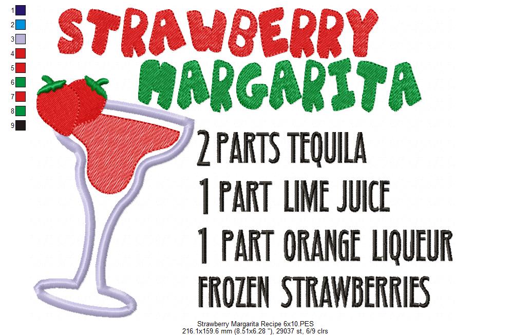 Strawberry Margarita Recipe - Applique