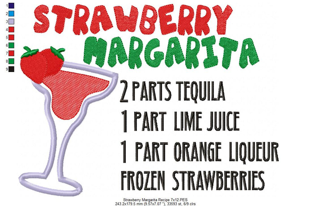 Strawberry Margarita Recipe - Applique