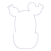 Mexican Cactus Stuffie - ITH Project - Machine Embroidery Design