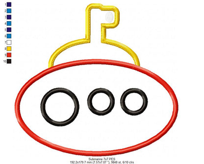 Nautical Boats Collection - Applique - Set of 7 designs