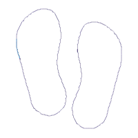Summer Flip Flops - Applique - Machine Embroidery Design