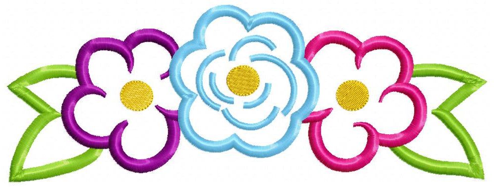 Summer Flowers - Applique