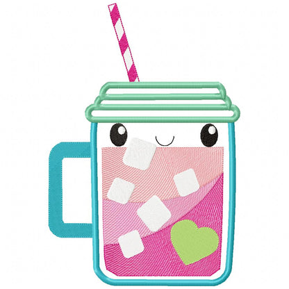 Summer Tropical Happy Mug - Applique
