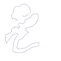 Sunbonnet with Chicken - Applique Embroidery