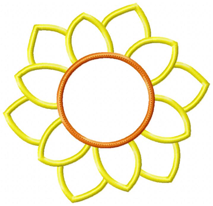 Summer Sunflower - Applique