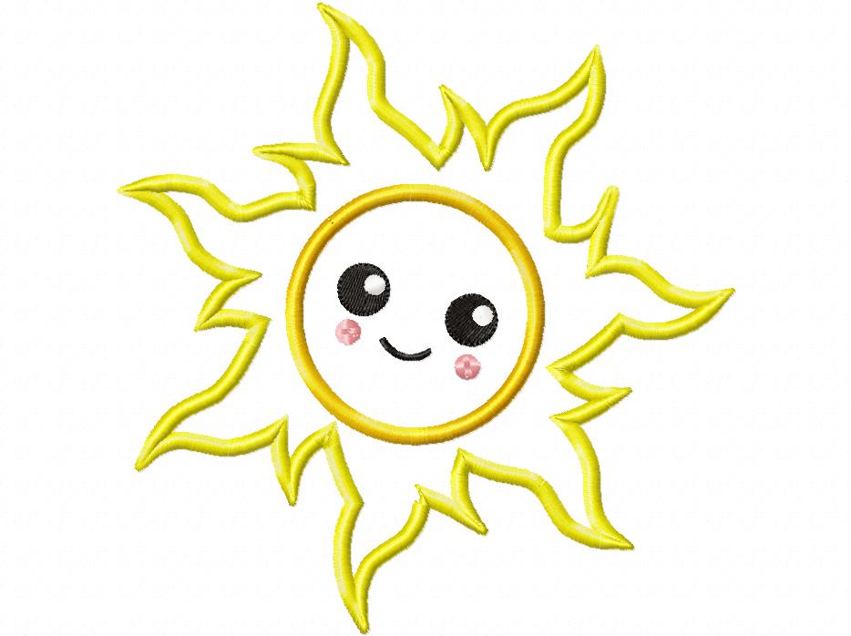 Happy Sun, Sunshine, Summer - Applique
