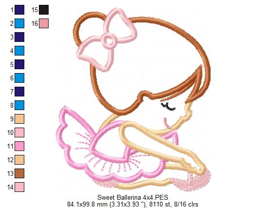 Sweet Little Ballerina - Applique