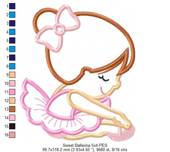 Sweet Little Ballerina - Applique