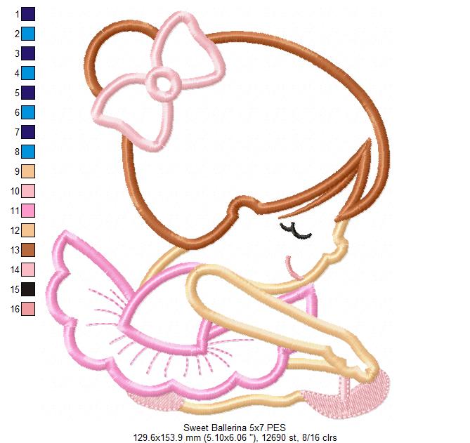 Sweet Little Ballerina - Applique