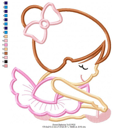 Sweet Little Ballerina - Applique