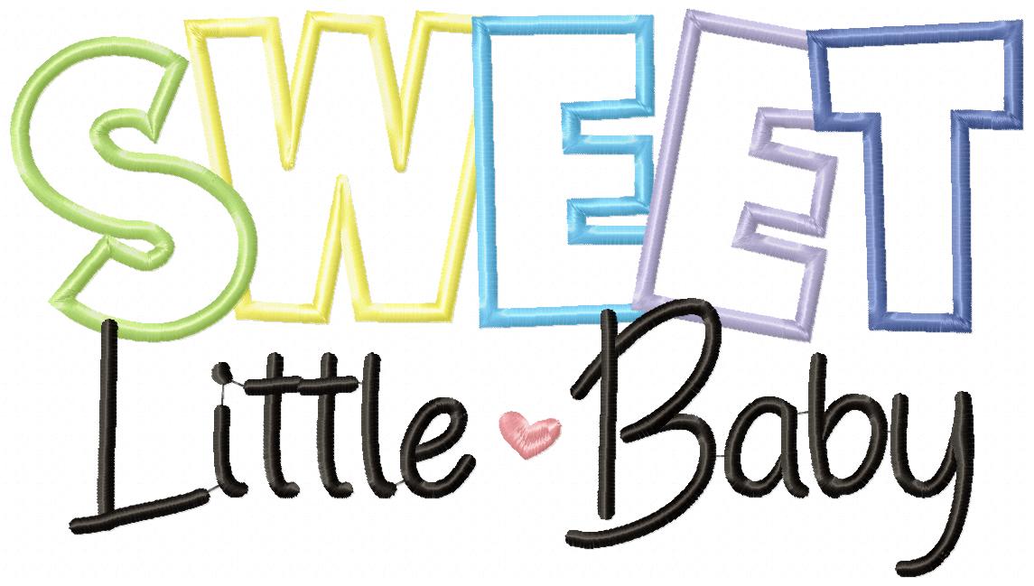 Sweet Little Baby - Appliqué - Machine Embroidery Design