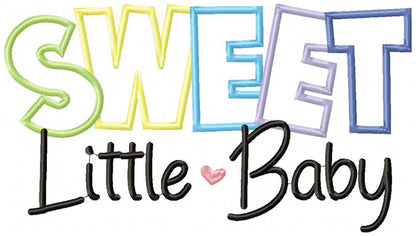 Sweet Little Baby - Appliqué - Machine Embroidery Design