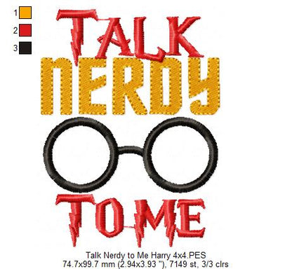 Talk Nerdy To Me - Fill Stitch
