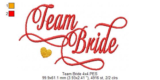 Team Bride - Fill Stitch