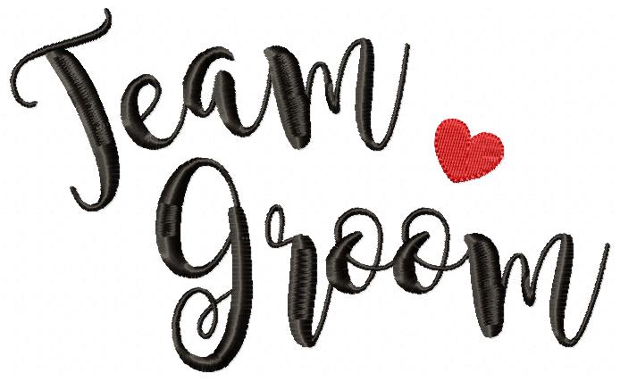 Team Groom - Fill Stitch