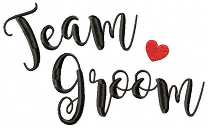 Team Groom - Fill Stitch