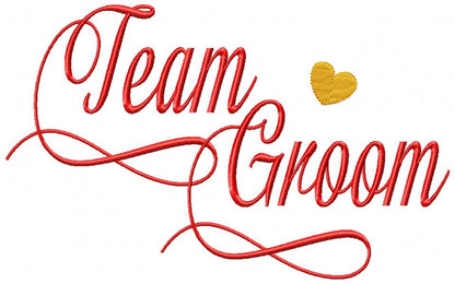 Team Groom - Fill Stitch