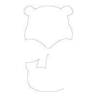 Teddy Bear Big Bow - Applique